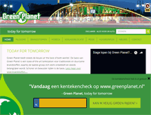 Tablet Screenshot of greenplanet.nl